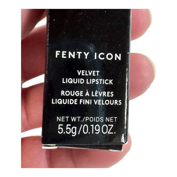 Fenty Beauty Icon Velvet Liquid Lipstick Riri 04 Pink Lasting Smooth Finish NEW - Picture 4 of 4